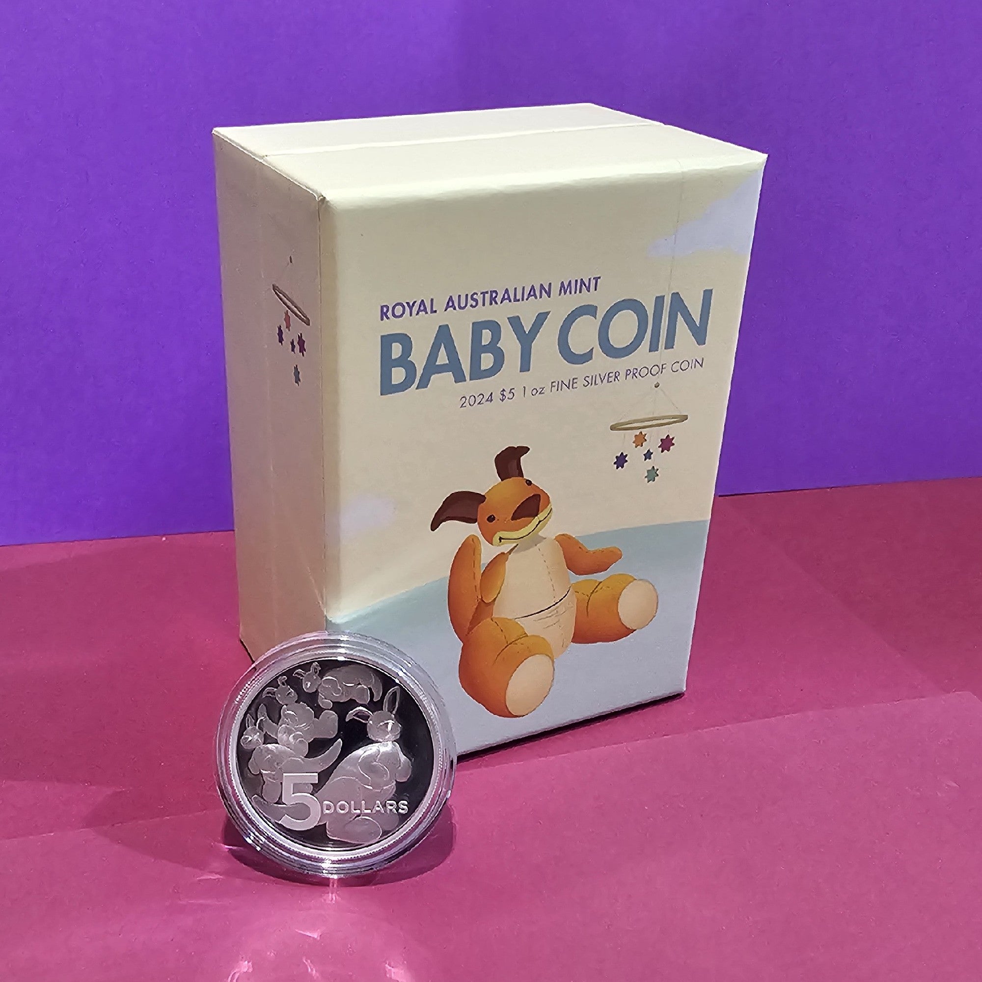 BABY COIN 2024 $5 1oz FINE SILVER PROOF COIN