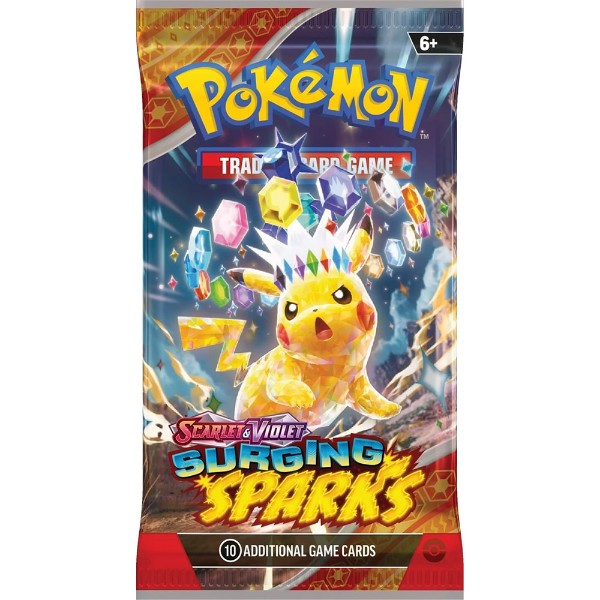 Pokemon - Scarlet & Violet 8 Surging Sparks Booster Pack (10 Cards)