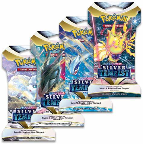 Pokemon - Sword & Shield Silver Tempest Booster Pack (10 Cards)