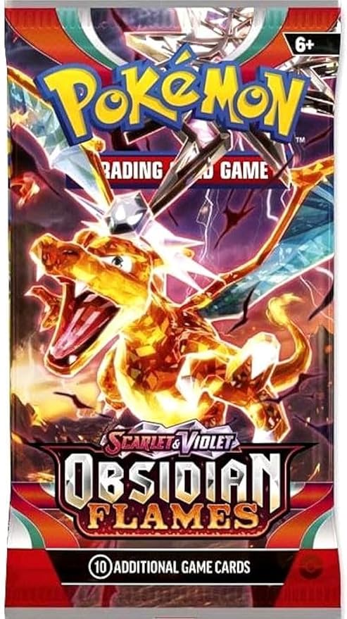 Pokemon - Scarlet & Violet Obsidian Flames Booster Pack (10 Cards)