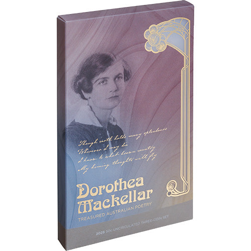 2025 Dorothea Mackellar 50c Uncirculated Three-Coin Set