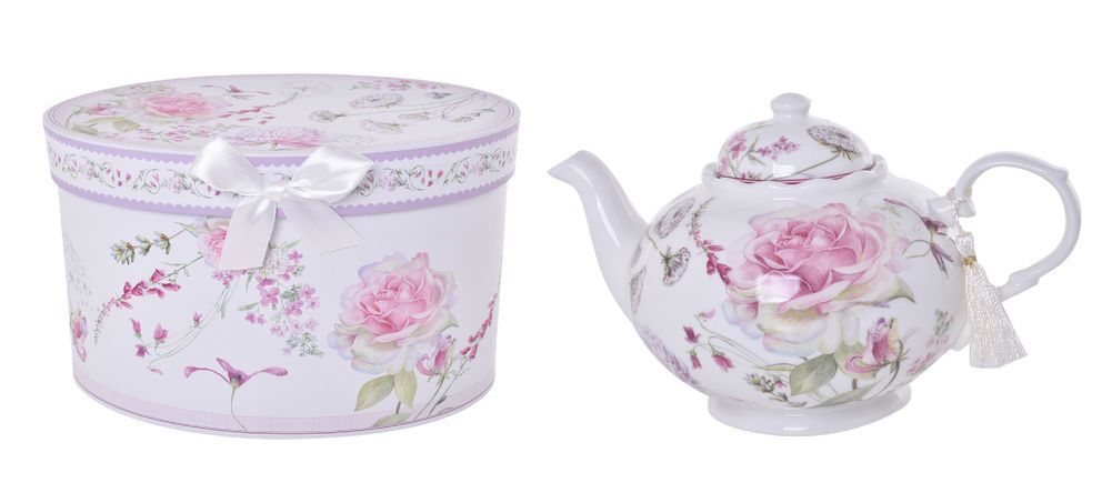 Gibson Gifts Teapot - Roses & Dandelion