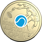 2025 $2 Privy Mark Coloured Uncirculated Coin Women's Australian Open