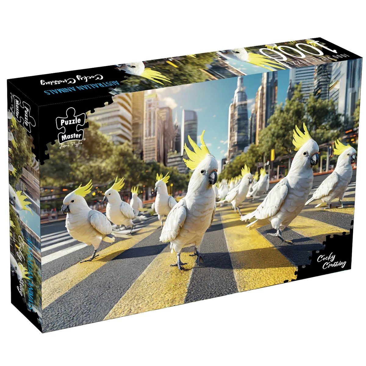 Puzzle Master 1000 Piece Jigsaw Puzzle - Cocky Crossing Surreal Australia Collection