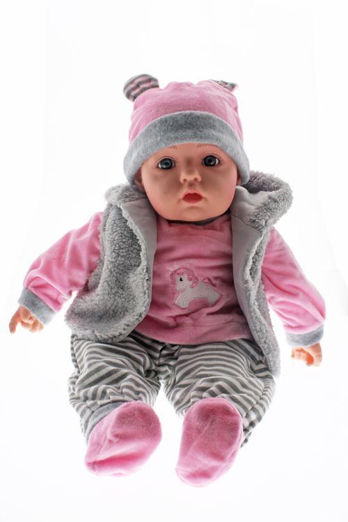 BABY DOLL SOPHIA PINK/GREY